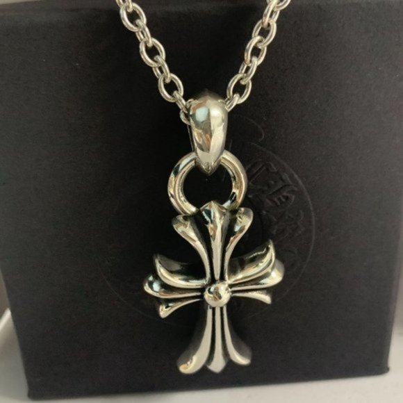 Chrome Hearts Necklace- Cross Necklace Rock Necklace 925 Sliver Jewelry - Picture 5 of 9